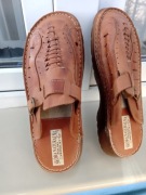 męskie sandały ze skóry naturalnej [41]