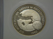 20 000zl. Włochy M.Ś. piłka  1989  PR70