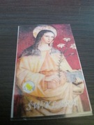 Obrazek z relikwią 2/3 stopnia św. Klary