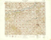 MAPA    RADOM   NIEMIECKA  LOTNICZA- 1944  ROK - DUŻA  KOLOROWA 1:100 000