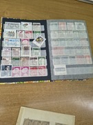 Klaser ze znaczkami – DDR, BRD, Helvetia, Dania, USA – duży zestaw, 15 stro