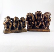 Trzy mądre małpy figurka figurki