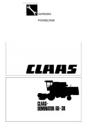 Instrukcja Napraw Claas Dominator 38, 48, 58, 68 