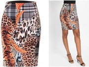 BONPRIX _LZ 1BC SPÓDNICA OŁÓWKOWA MIX WZORÓW _/ 34