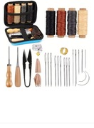 Zestaw rzemieślniczy do szycia skóry 28 części.