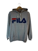 Bluza z kapturem Fila szara duże logo m