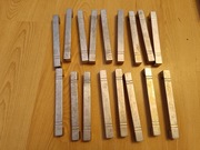 Uchwyty meblowe metalowe 17 szt do renowacji