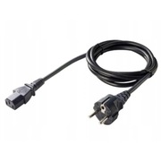 Kabel zasilający komputerowy PC 3PIN C13 1,5M