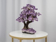 Ozdobne drzewko z fioletowego ametystu IV