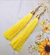 Frędzle chwosty długie kolczyki Fashion Jewelry Modna Biżuteria modne