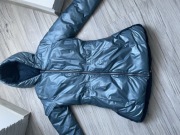 Płaszcz, kurtka zimowa Okaidi dwustronna r.152 cm