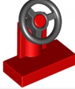 LEGO CONSOLE W WHEEL RED 9552/73081 