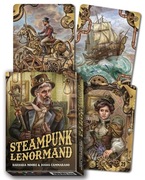 Steampunk Lenormand karty do wróżenia Oracle Lo Scarabeo 