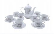 Serwis kawowy Rapsodia porcelana Włocławek lata 60/70