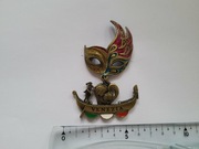 Magnes na lodówkę - 448f. MASKA WENECKA z Gondolą 