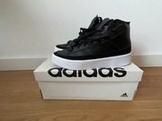 Adidas za kostkę 40 2/3 czarne skóra