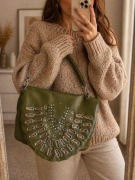 Torebka damska liść boho unikat