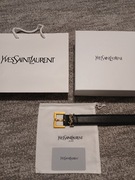 Pasek YSL Skórzany Czarny 90cm