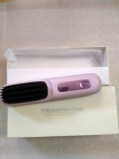 Bezprzewodową szczotka do prostowania włosów, przenośna