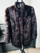 Czekoladowe gęste futro naturalne FRETKA ferret jak nowe rozmiar L