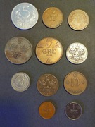 11 monet Skandynawii i Finlandii – początek XX wieku, oryginały