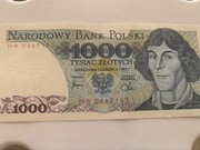 1000 zł 1982 Kopernik | UNC | IDEALNY STAN | PRL | Banknot kolekcjoners