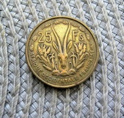 Francuska Afryka Zachodnia 25 Frank 1956r