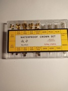 Koronki oraz wałki do zegarków - zestaw. Nowe