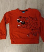 Bluza chłopięca czerwona z lekkim ociepleniem 122