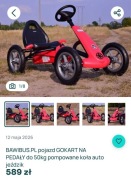 Gokart na pedały Pojazd Auto Jezdzik 5-9lat 
