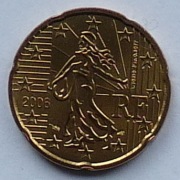 FRANCJA 2006 20 CENTÓW UNC !!!!!!!!!!