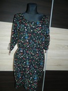 Hous sukienka w kwiaty roz M