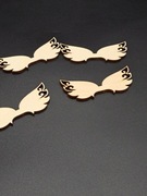 Skrzydełka drewniane do aniołków DIY - 7x3cm - idealne do makramy!