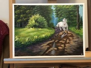 Obraz akrylowy na płótnie Galopujący koń