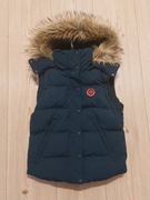 Ciepła gruba puchowa zimowa kamizelka bezrękawnik Superdry puchówka