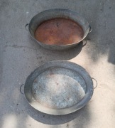 Stara wanienka ocynkowana ozdoba poidło kwietnik