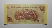 5 Ngultrum Bhutan oryginał super stan