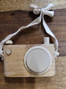 zabawkowy drewniany aparat fotograficzny Hobby Flora. 