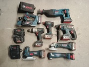 Mega zestaw narzędzi akumulatorowych Bosch 18 V li-ion 