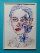 Akwarela - portret kobiety 