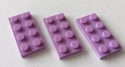 KLOCEK PŁYTKA 2X4 LEGO 3020 -  3 SZTUKI RÓŻOWY