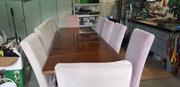 Stół drewniany + 12 krzeseł + pokrowce