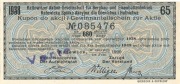 Kupon do Akcji z 1929 r. Katowickiej Spółki Akcyjnej