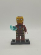 Minifigurka Iron Man zwykły z świata Marvel Kompatybilna z LEGO