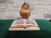 Sowa figurka ceramika węgierska Bodrogkeresztur