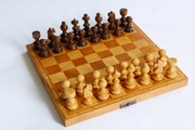 Szachy drewniane