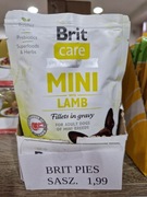 Brit Care Mini 20x 85g, Lamb Saszetki dla Psa Pokarm Jagnięcina Karma Pies