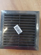Kratka wentylacyjna czarna 14*14cm z siatką