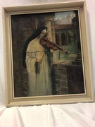 Obraz olejny Zakonnica grająca na skrzypcach "Ave Maria"