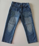 spodnie jeansowe niebieskie oversize rozmiar 122-128 Lian Xing dz